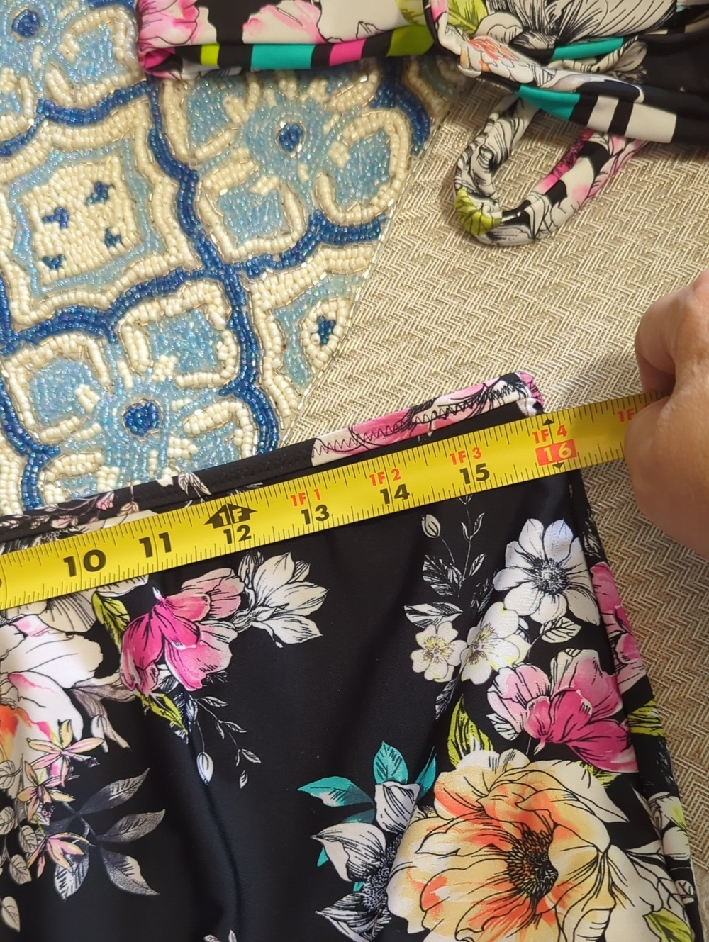 Torrid Floral & Stripe Reversible Bikini Set - Picture 15 of 15